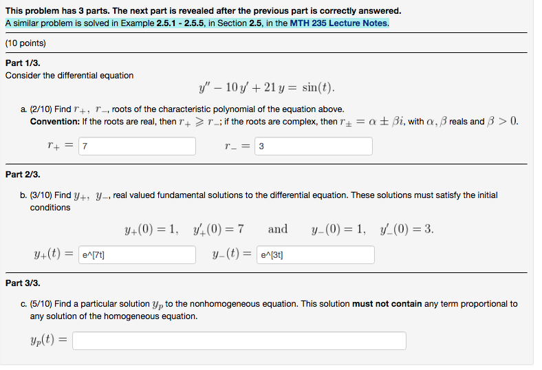 Solved This problem has 3 parts. The next part is revealed | Chegg.com