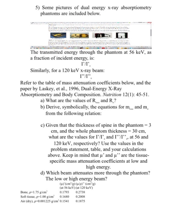 Some Pictures Of Dual Energy X-ray Absorptiometry | Chegg.com