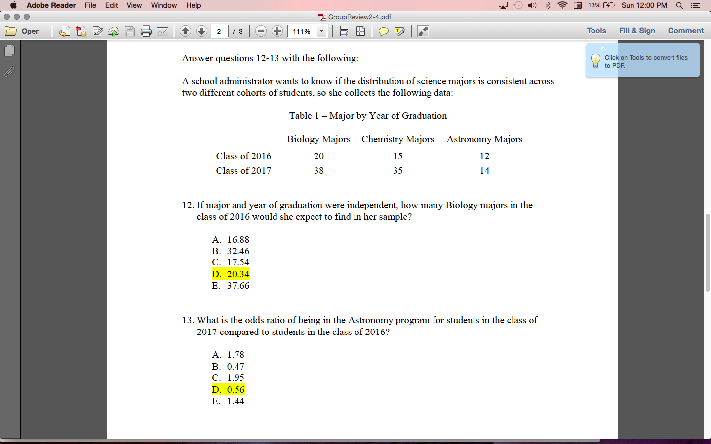 Solved A school administrator wants to know if the | Chegg.com
