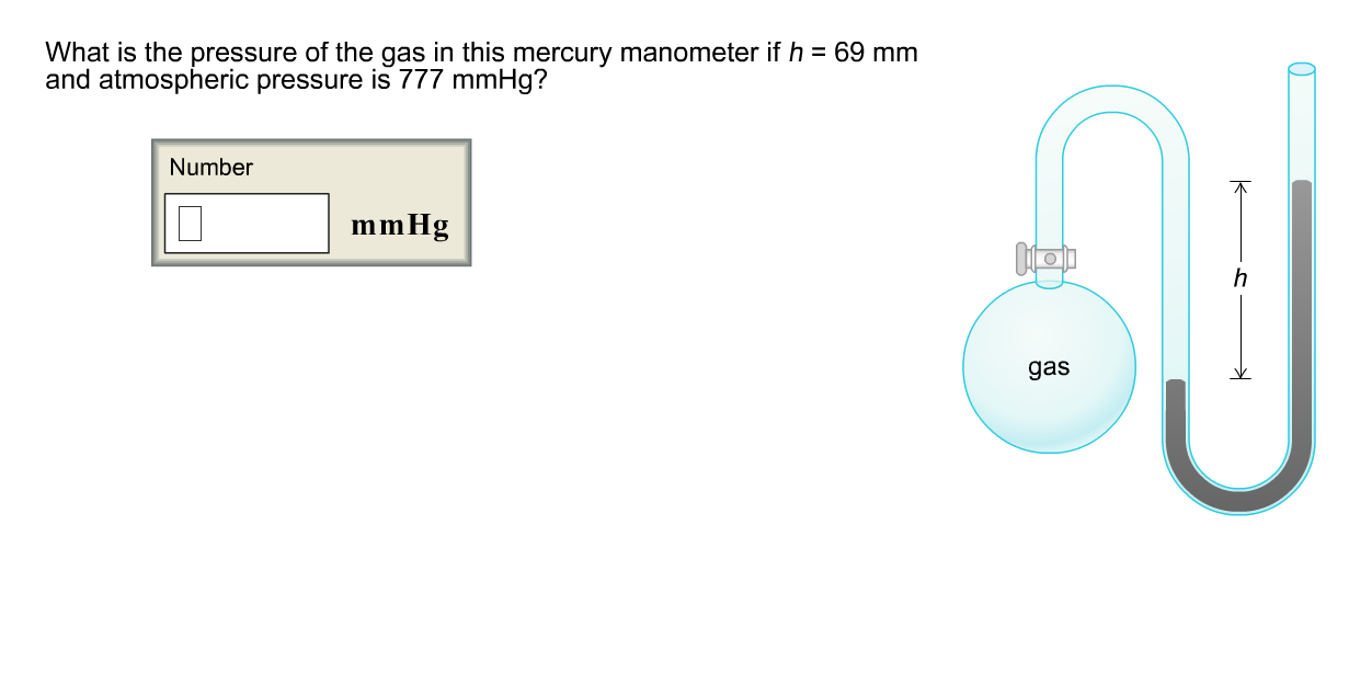 Solved What is the pressure of the gas in this mercury