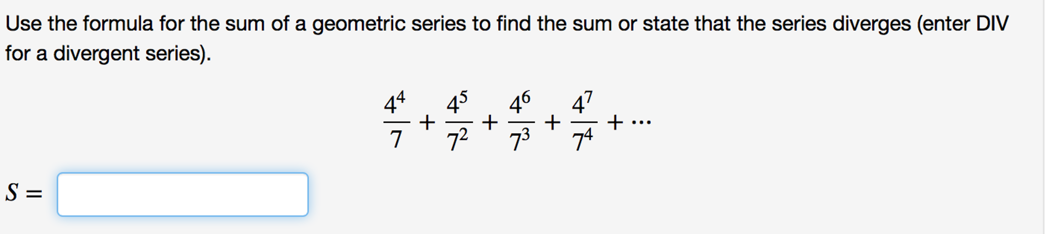 How To Find The Sum Of A Convergent Geometric Series - We can use the ...