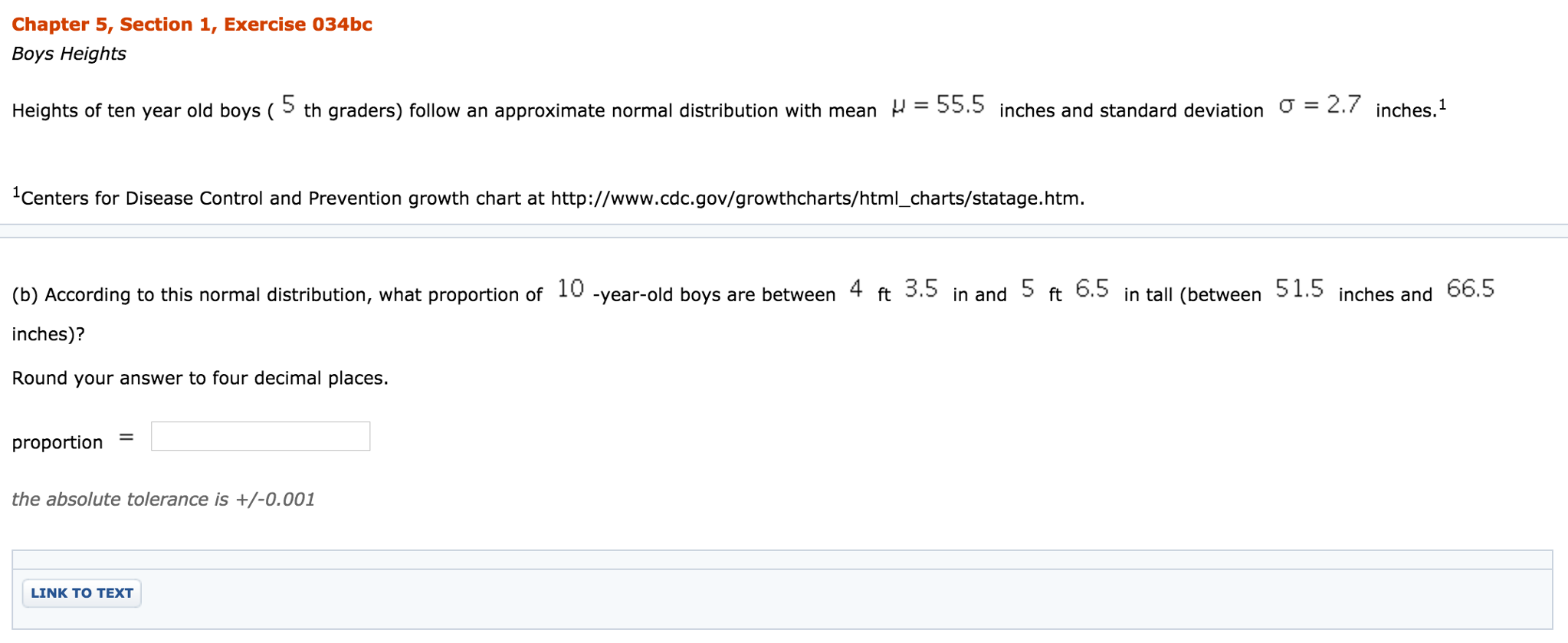 Solved Heights Heights often year old boys (5 th graders) | Chegg.com