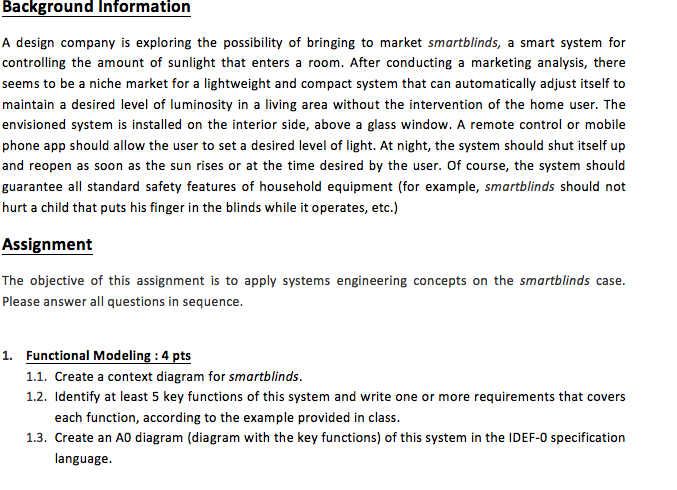 Background Information Examples