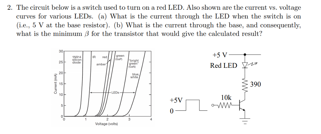 Solved 2. The circuit below is a switch used to turn on a | Chegg.com