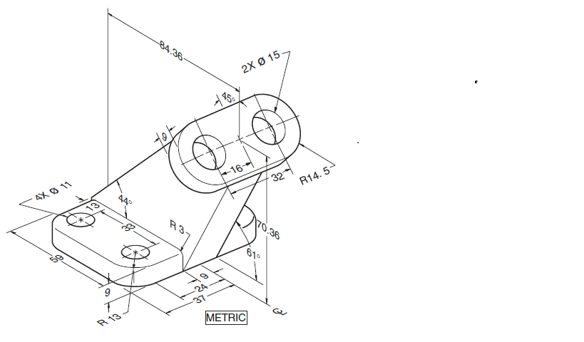 Solved Sketch the required principal views, and a partial | Chegg.com