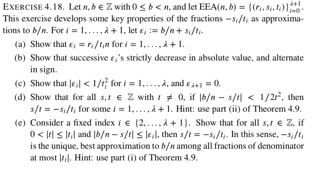 Exercise 4 18 Let N B Z With 0 B 〈 N And Let