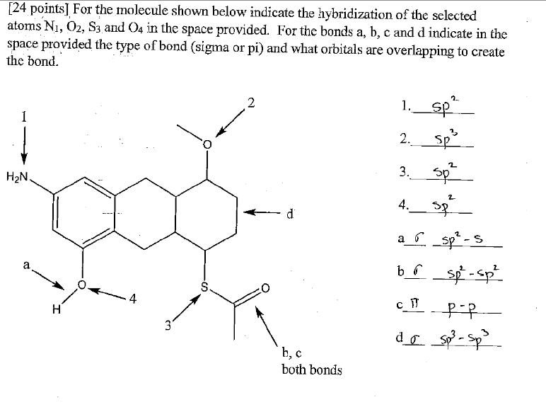 Oxygen Sp2 Hybridization