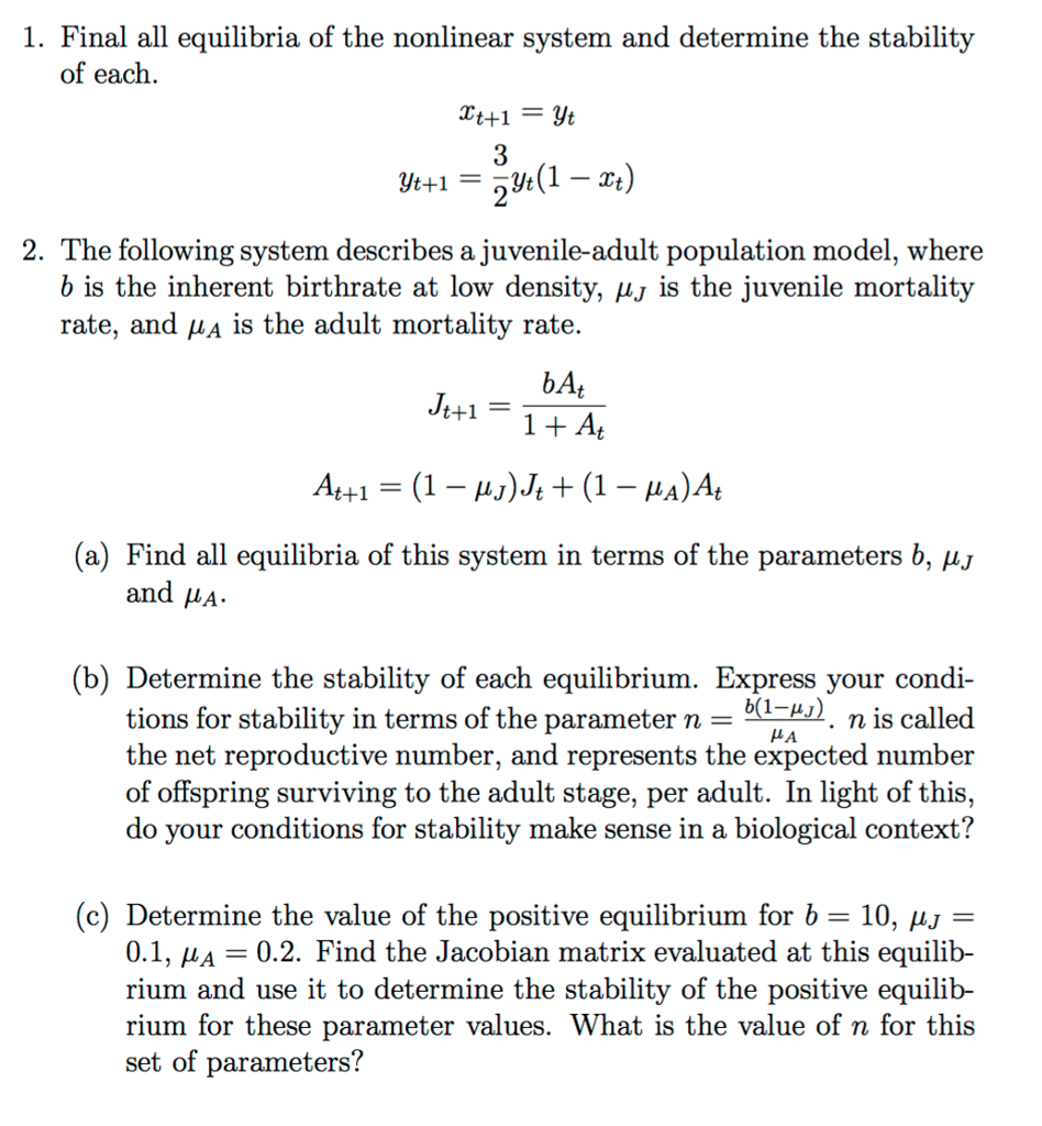 Final All Equilibria Of The Nonlinear System And 