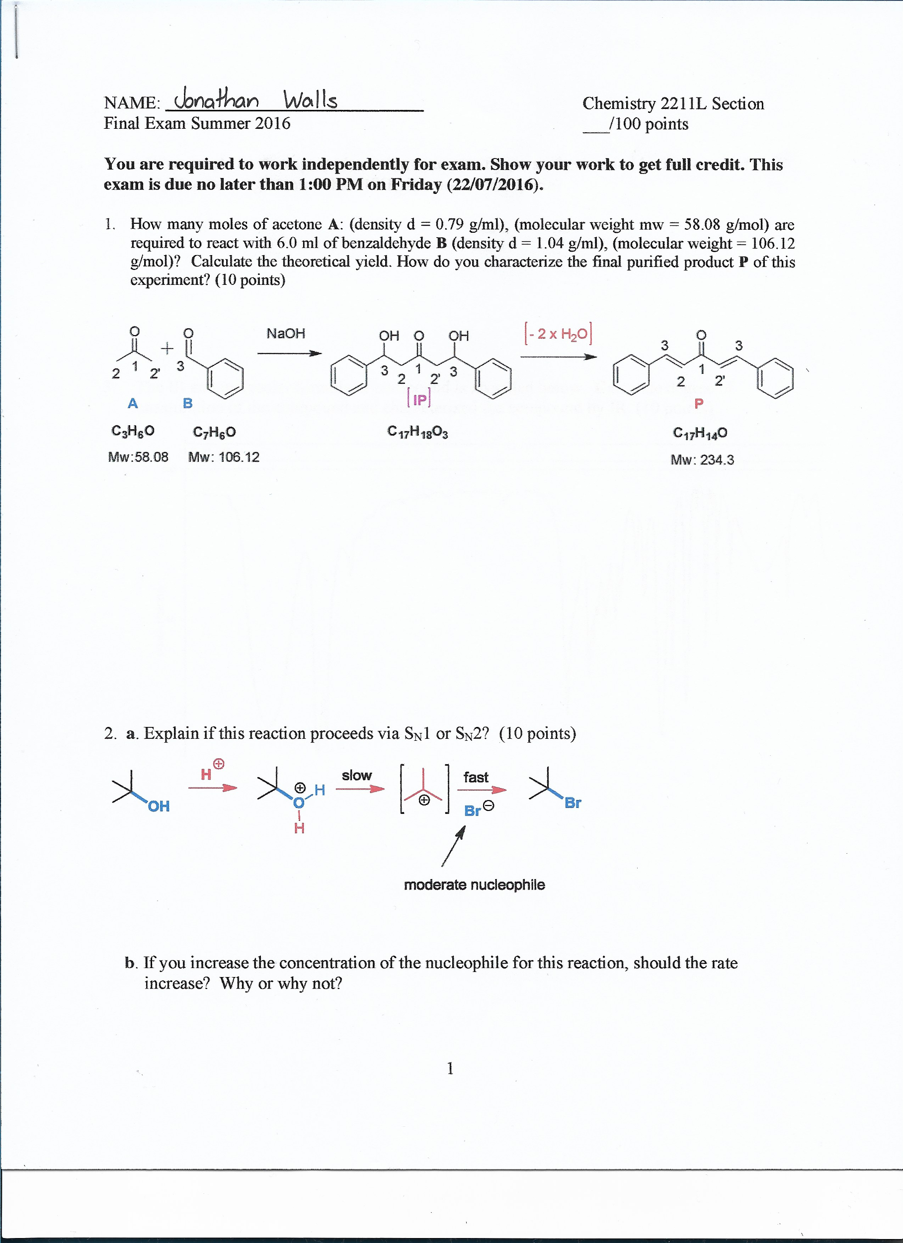 Solved How many moles of acetone A: (density d = 0.79 g/ml), | Chegg.com