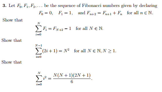 Solved Let F_0, F_1, F_2, ... be the sequence of Fibonacci | Chegg.com