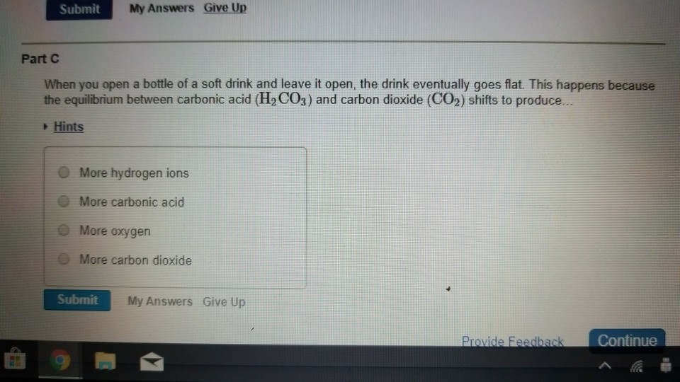 Solved Submit My Answers Give Up Part C When you open a | Chegg.com