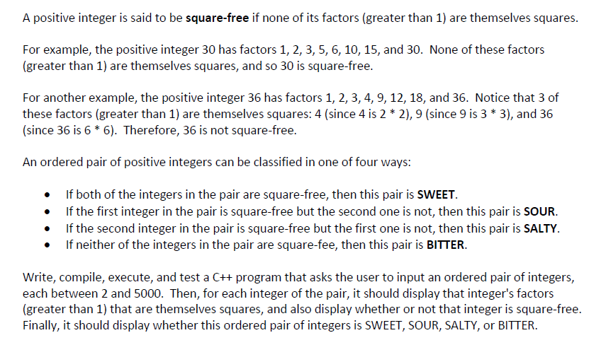 Solved A positive integer is said to be square-free if none | Chegg.com