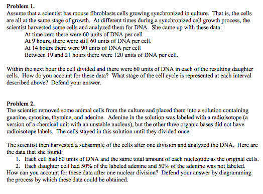 Solved Problem 1. Assume that a scientist has mouse | Chegg.com