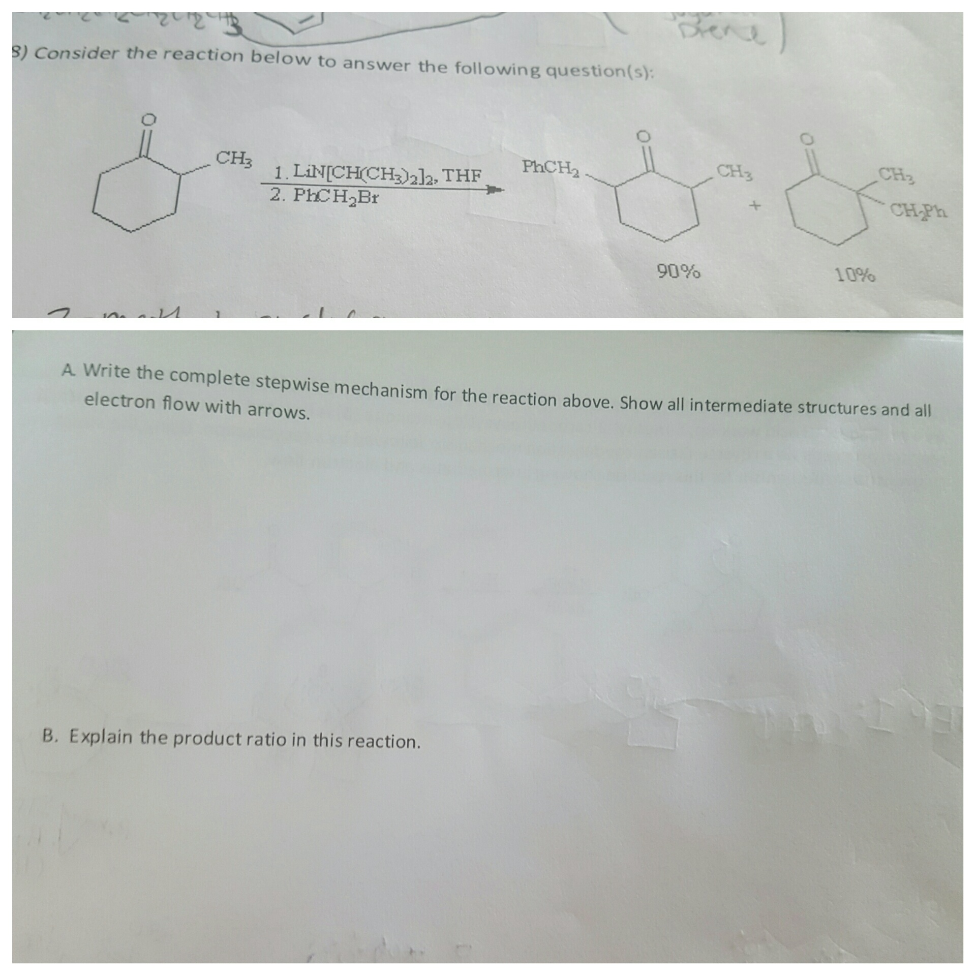 Solved Consider the reaction below to answer the following | Chegg.com