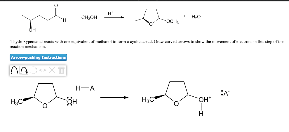 Solved 4-hydroxypentanal reacts with one equivalent of | Chegg.com