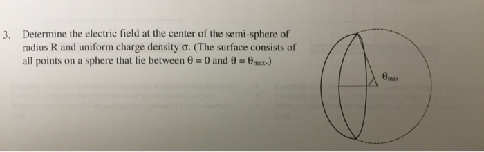 Solved Determine the electric field at the center of the | Chegg.com