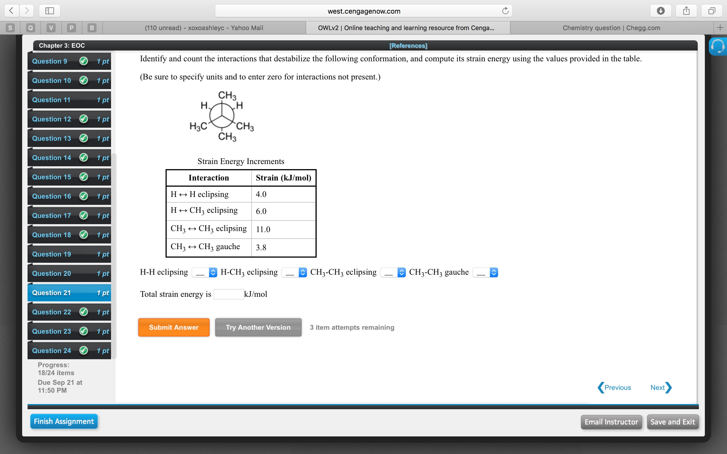 Solved: Identify And Count The Interactions That Destabili... | Chegg.com