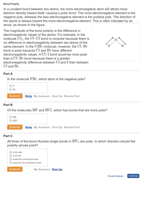 Solved In a covalent bond between two atoms, the more | Chegg.com