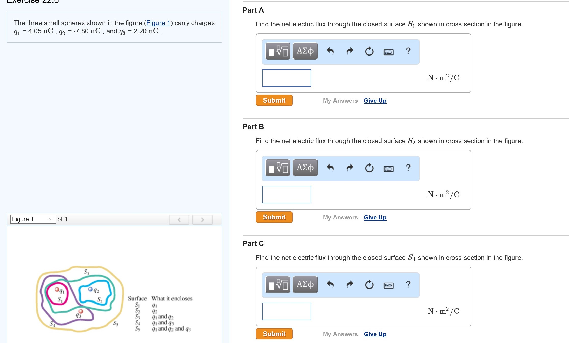 Solved The Three Small Spheres Shown In The Figure (Figure!) | Chegg.com