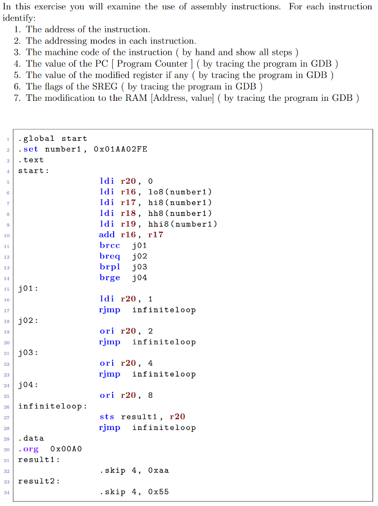 In this exercise you will examine the use of assembly | Chegg.com