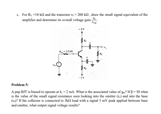 Solved Problem 1: The figure shows a transistor with | Chegg.com