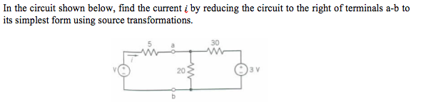 Solved In The Circuit Shown Below Find The Current I By Chegg Solved In The Circuit Shown Below Find The Current I By Chegg