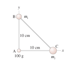 Solved The three masses shown in the figure(Figure 1) are | Chegg.com