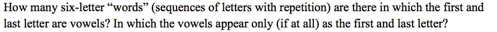 Solved How Many Six letter Words sequences Of Letters Chegg