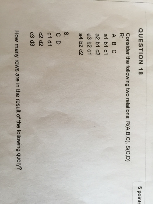 Solved QUESTION 5 points Save Answer Consider thé following | Chegg.com