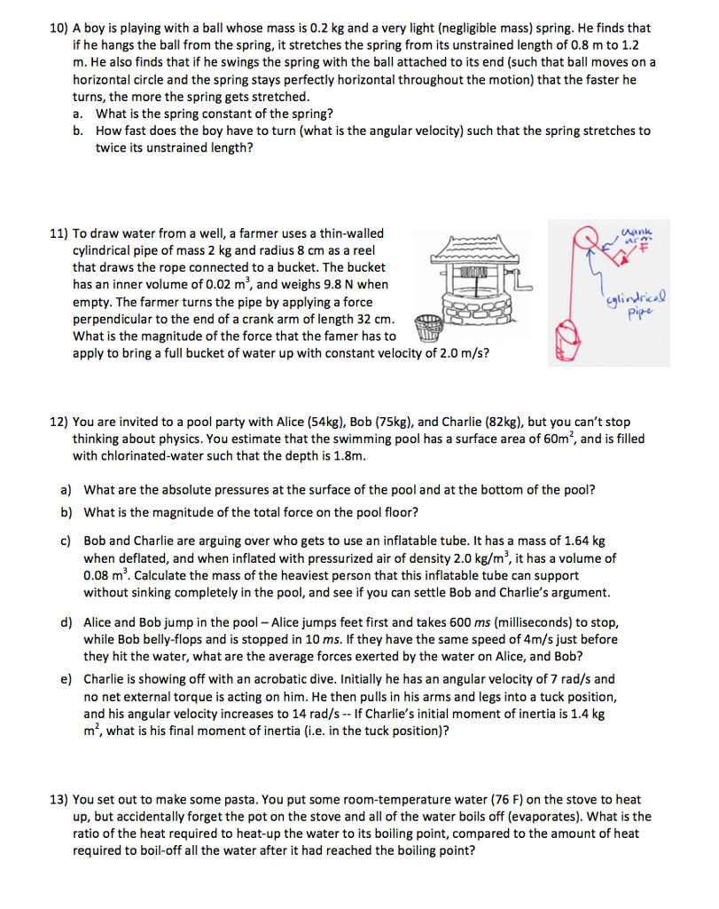 Solved 10) A boy is playing with a ball whose mass is 0.2 kg