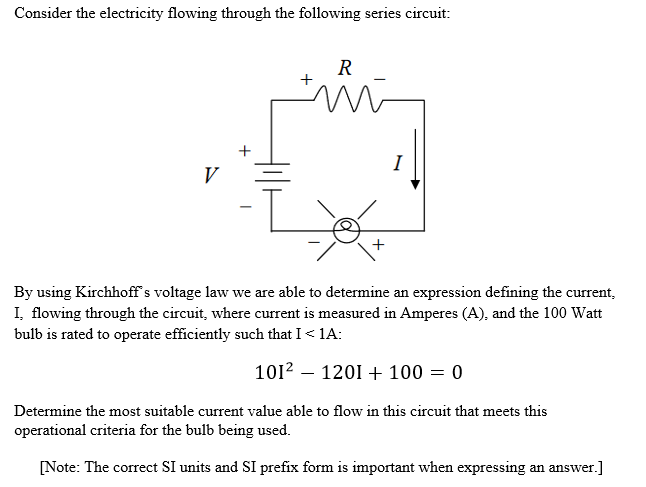 Solved Consider the electricity flowing through the | Chegg.com