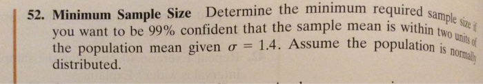Solved Determine the minimum required sample size if you | Chegg.com