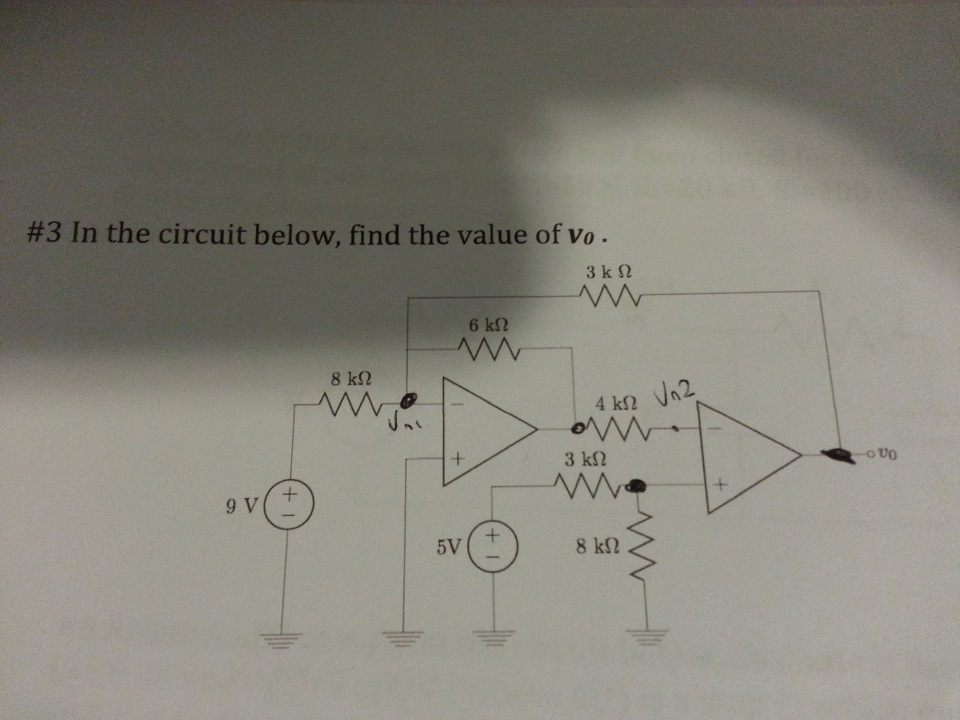 Solved #3 In the circuit below, find the value of V0. | Chegg.com