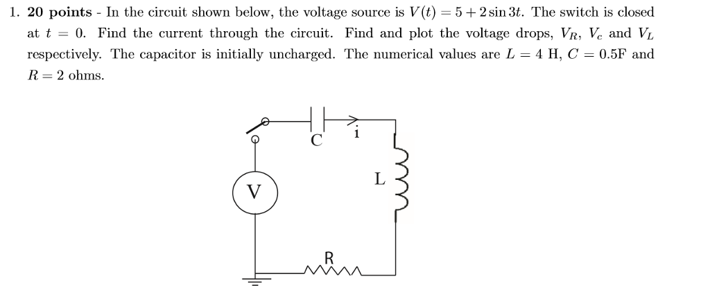 Solved In the circuit shown below, the voltage source is | Chegg.com