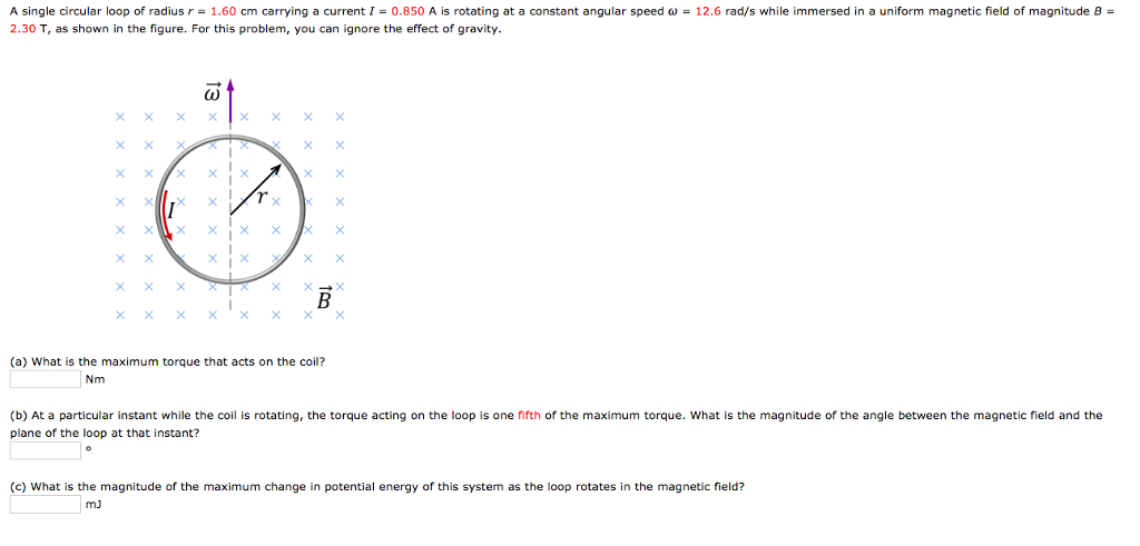 Solved A single circular loop of radius r = 1.60 cm carrying | Chegg.com