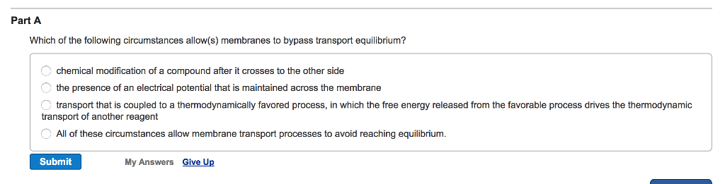 Solved which of the following circumstances allow(s) | Chegg.com