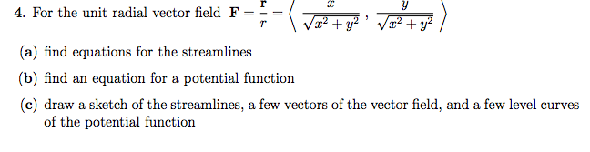 For the unit radial vector field | Chegg.com