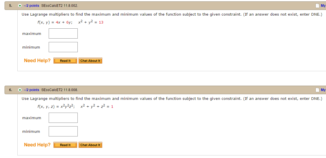 solved-use-lagrange-multipliers-to-find-the-maximum-and-chegg