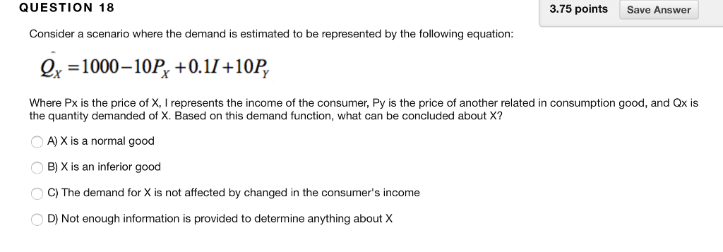 Solved QUESTION 22 3.75 points Save Answer A firm has | Chegg.com