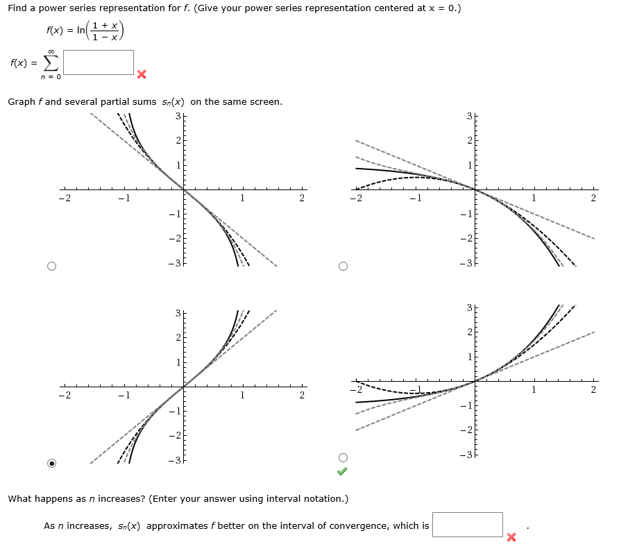 Solved Find a power series representation for f. (Give your | Chegg.com