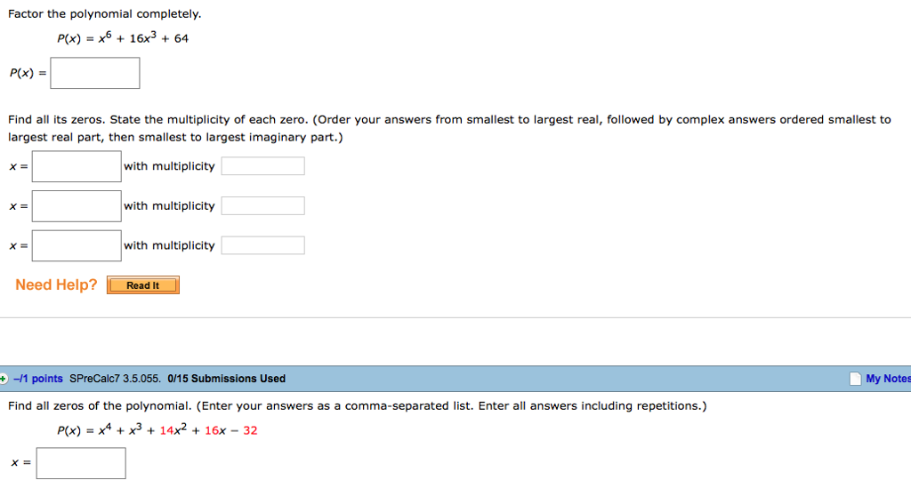 solved-factor-the-polynomial-completely-p-x-x-6-16x-3-chegg