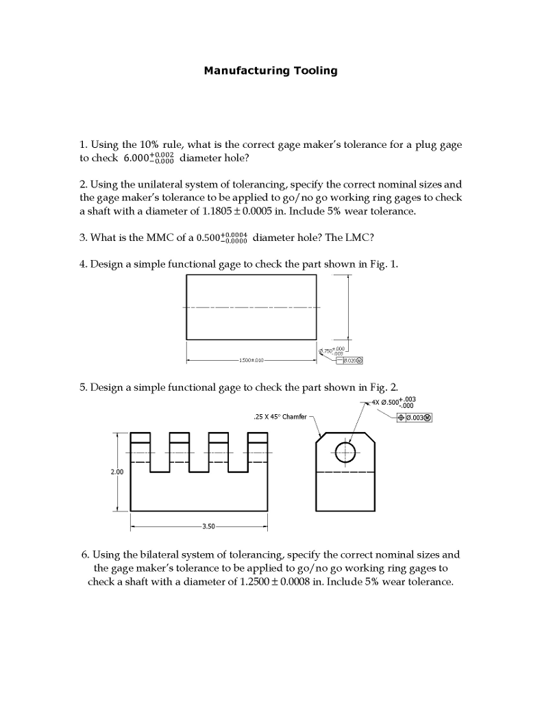 Gage Makers Tolerance Chart