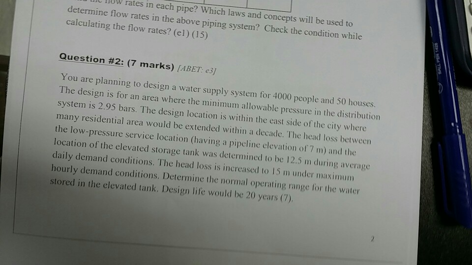 Solved Lil hoW rates in each pipe? Which laws and concepts | Chegg.com