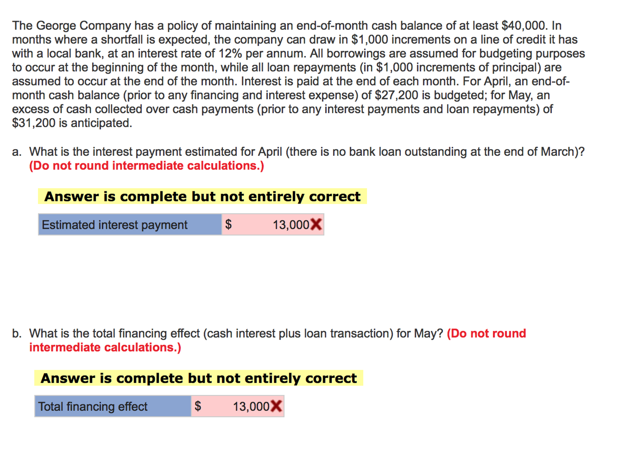 solved-the-george-company-has-a-policy-of-maintaining-an-chegg