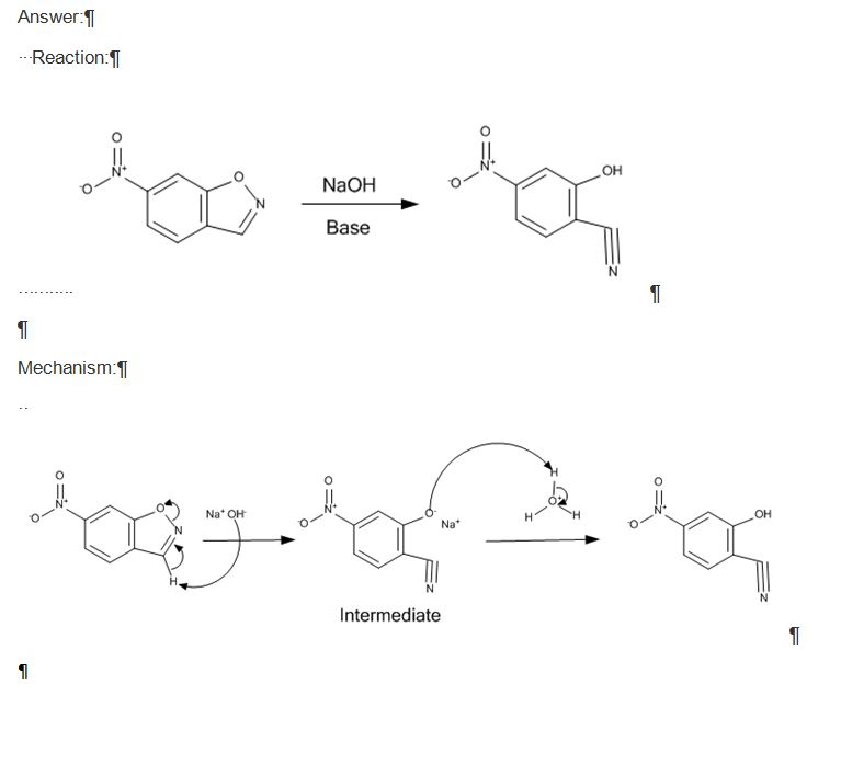 Solved: For The Kemp Elimination Reaction, Using NaOH As A... | Chegg.com