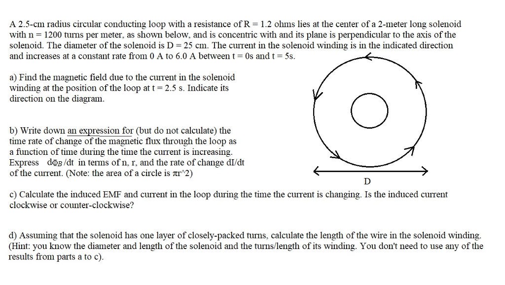 Solved A 2.5-cm radius circular conducting loop with a | Chegg.com