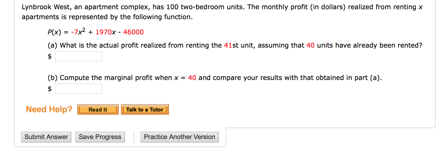 Solved Lynbrook West, an apartment complex, has 100