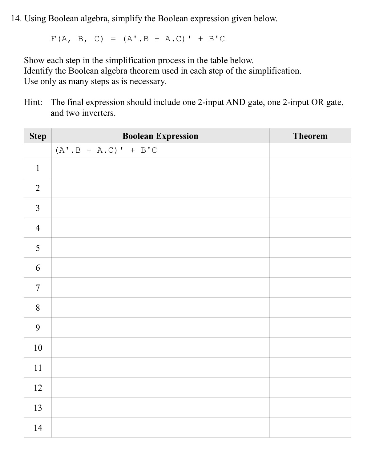 Solved Using Boolean algebra, simplify the Boolean | Chegg.com