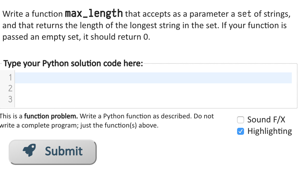 Solved Write a function max_length that accepts as a | Chegg.com