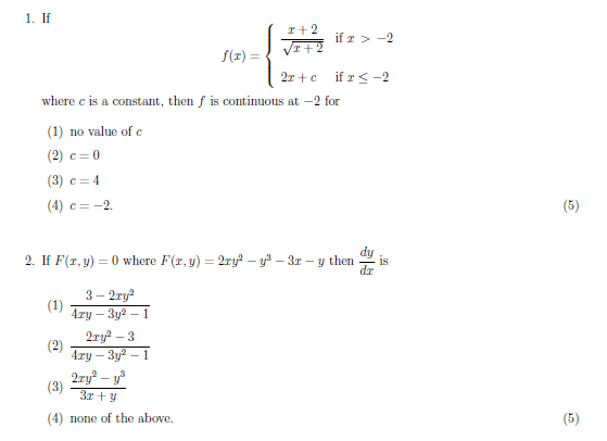 Solved If f(x) = {x + 2/Squareroot x + 2 if x > -2 2x + c | Chegg.com